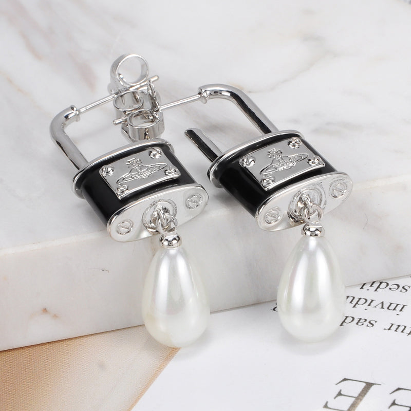Vivienne Westwood padlock earrings