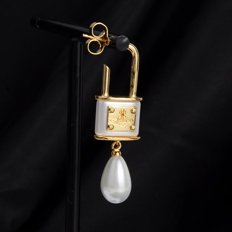 Vivienne Westwood padlock earrings