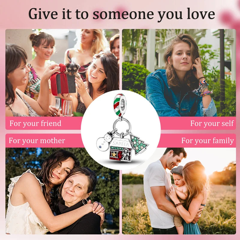 Pandora Authentic New Real 925 Sterling Silver Blue Star Family Gift Charm Fit Original Pandora Bracelet DIY Silver Jewelry