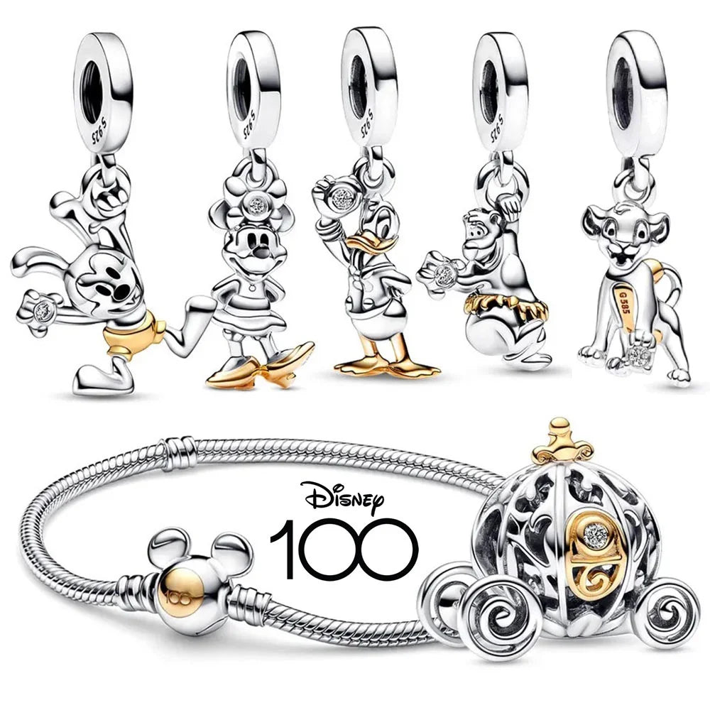 Pandora Disney 100 Anniversary Years Of Wonder Minnie Mouse Dangle Beast Charm For Original Moment Bracelet Disneyparks Exclusive