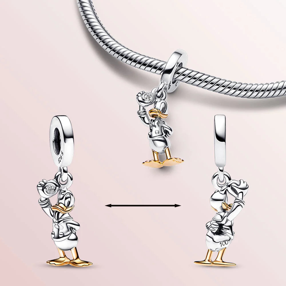 Pandora New The Little Mermaid Ariel Shell Charms For Women Fit Original PANDORA Bracelet Pendant For Necklace DIY Jewellry Friend Gifts